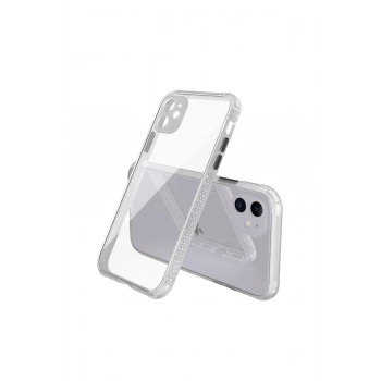 iPhone 12 Kılıf Miami Şeffaf Silikon - Şeffaf