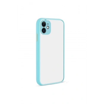 iPhone 12 Kılıf Montreal Silikon Kapak - Turkuaz