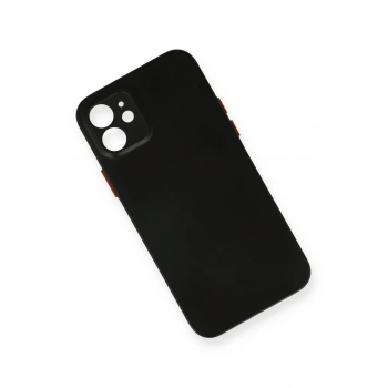 iPhone 12 Kılıf PP Ultra İnce Kapak - Siyah