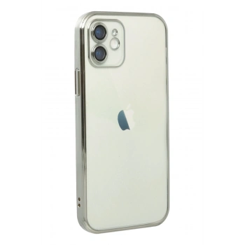 iPhone 12 Kılıf Razer Lensli Silikon - Gümüş