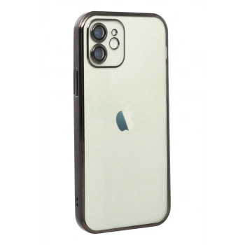 iPhone 12 Kılıf Razer Lensli Silikon - Siyah
