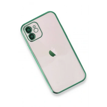 iPhone 12 Kılıf Razer Lensli Silikon - Yeşil