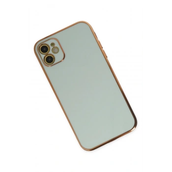 iPhone 12 Kılıf Volet Silikon - Açık Yeşil