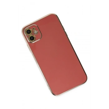 iPhone 12 Kılıf Volet Silikon - Kırmızı