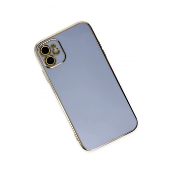 iPhone 12 Kılıf Volet Silikon - Mavi