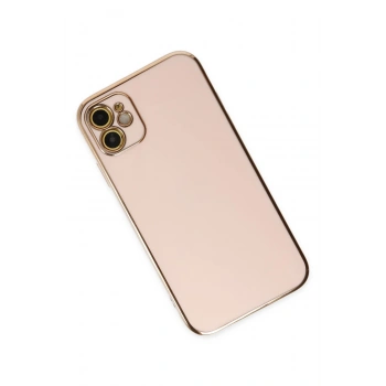 iPhone 12 Kılıf Volet Silikon - Pembe