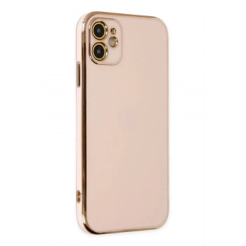 iPhone 12 Kılıf Volet Silikon - Pembe
