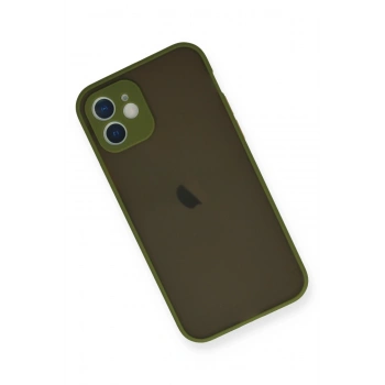 iPhone 12 Mini Kılıf Montreal Silikon Kapak - Açık Yeşil