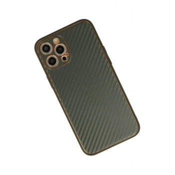 iPhone 12 Pro Kılıf Coco Karbon Silikon - Füme