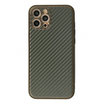 iPhone 12 Pro Kılıf Coco Karbon Silikon - Füme