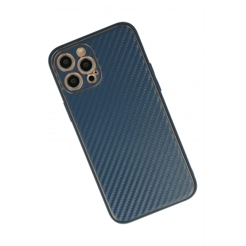 iPhone 12 Pro Kılıf Coco Karbon Silikon - Mavi