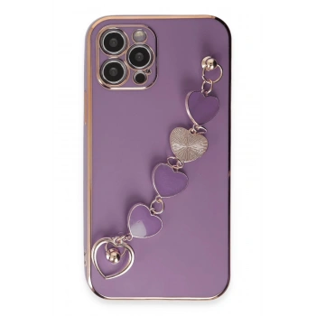 iPhone 12 Pro Kılıf Esila Silikon - Mor