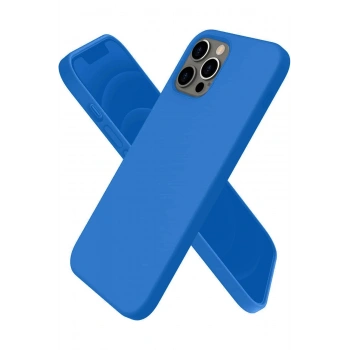 iPhone 12 Pro Kılıf First Silikon - Mavi