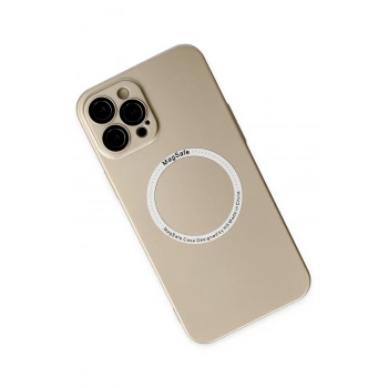 iPhone 12 Pro Kılıf Jack Magneticsafe Lens Silikon - Gold