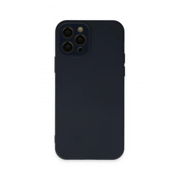 iPhone 12 Pro Kılıf Lansman Glass Kapak - Lacivert