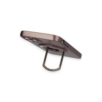 iPhone 12 Pro Kılıf Lukka Magneticsafe Kapak - Kahverengi