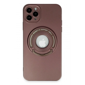 iPhone 12 Pro Kılıf Lukka Magneticsafe Kapak - Kahverengi