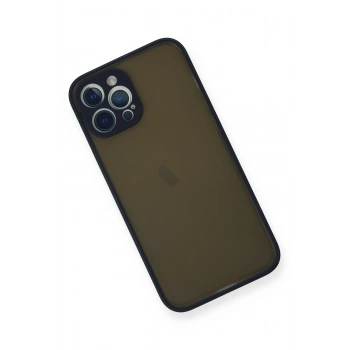 iPhone 12 Pro Kılıf Montreal Silikon Kapak - Lacivert