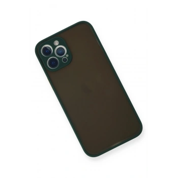 iPhone 12 Pro Kılıf Montreal Silikon Kapak - Yeşil
