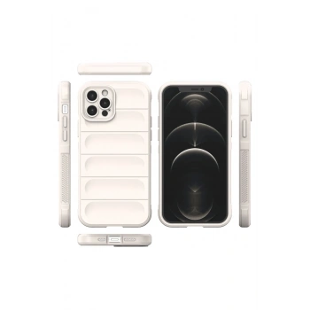 iPhone 12 Pro Kılıf Optimum Silikon - Krem