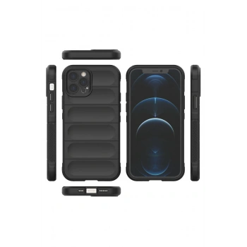 iPhone 12 Pro Kılıf Optimum Silikon - Siyah