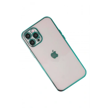 iPhone 12 Pro Kılıf Razer Lensli Silikon - Yeşil