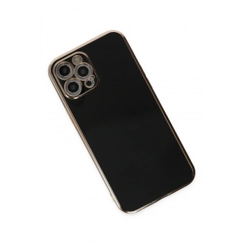 iPhone 12 Pro Kılıf Volet Silikon - Siyah