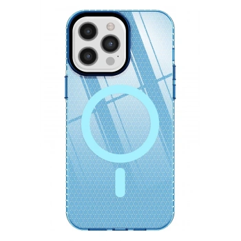 iPhone 12 Pro Max Kılıf Beta Magneticsafe Silikon - Mavi