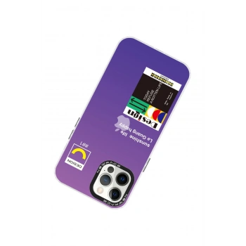iPhone 12 Pro Max Kılıf Estoril Desenli Kapak - Estoril - 4