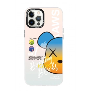 iPhone 12 Pro Max Kılıf Estoril Desenli Kapak - Estoril - 6