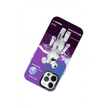 iPhone 12 Pro Max Kılıf Estoril Desenli Kapak - Estoril - 8