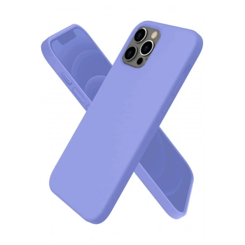 iPhone 12 Pro Max Kılıf First Silikon - Mor