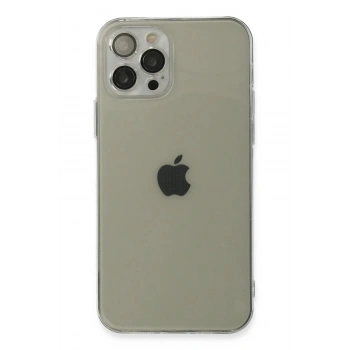iPhone 12 Pro Max Kılıf Fly Lens Silikon - Şeffaf