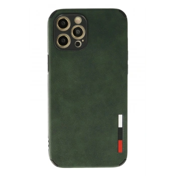 iPhone 12 Pro Max Kılıf Loop Deri Silikon - Yeşil