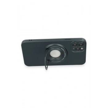 iPhone 12 Pro Max Kılıf Lukka Magneticsafe Kapak - Koyu Yeşil