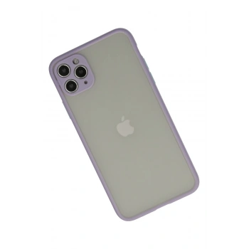 iPhone 12 Pro Max Kılıf Montreal Silikon Kapak - Mor