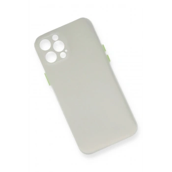 iPhone 12 Pro Max Kılıf PP Ultra İnce Kapak - Beyaz