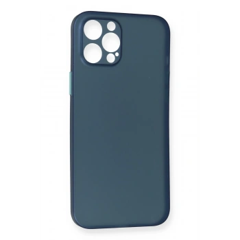iPhone 12 Pro Max Kılıf PP Ultra İnce Kapak - Mavi