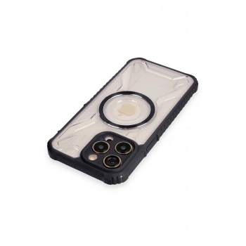 iPhone 12 Pro Max Kılıf Prag Magneticsafe Kapak - Siyah