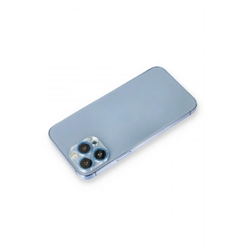 iPhone 12 Pro Max Shine Kamera Lens Koruma Cam - Mavi