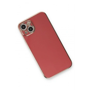 iPhone 13 Kılıf Volet Silikon - Kırmızı