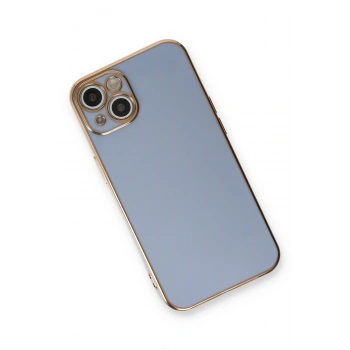 iPhone 13 Kılıf Volet Silikon - Mavi