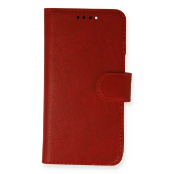 iPhone 13 Mini Kılıf Trend S Plus Kapaklı Kılıf - Kırmızı