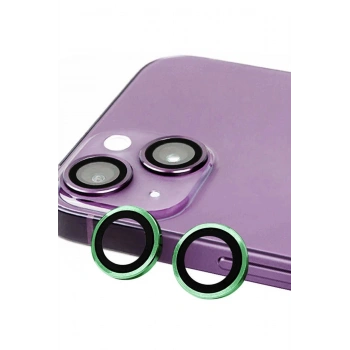 iPhone 13 Mini Raze Metal Kamera Lens - Yeşil