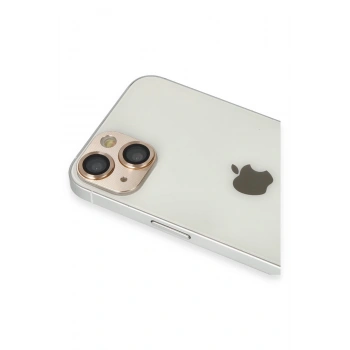 iPhone 13 Pers Alüminyum Kamera Lens - Gold