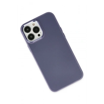 iPhone 13 Pro Kılıf Asya Deri Silikon - Mor