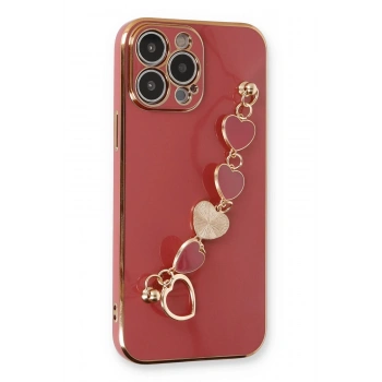 iPhone 13 Pro Kılıf Esila Silikon - Kırmızı