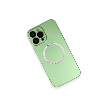 iPhone 13 Pro Kılıf Jack Magneticsafe Lens Silikon - Yeşil