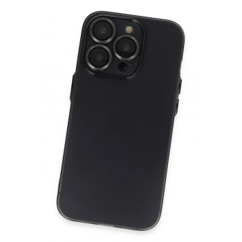 iPhone 13 Pro Kılıf Luko Lens Silikon - Siyah