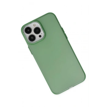 iPhone 13 Pro Kılıf Modos Metal Kapak - Koyu Yeşil